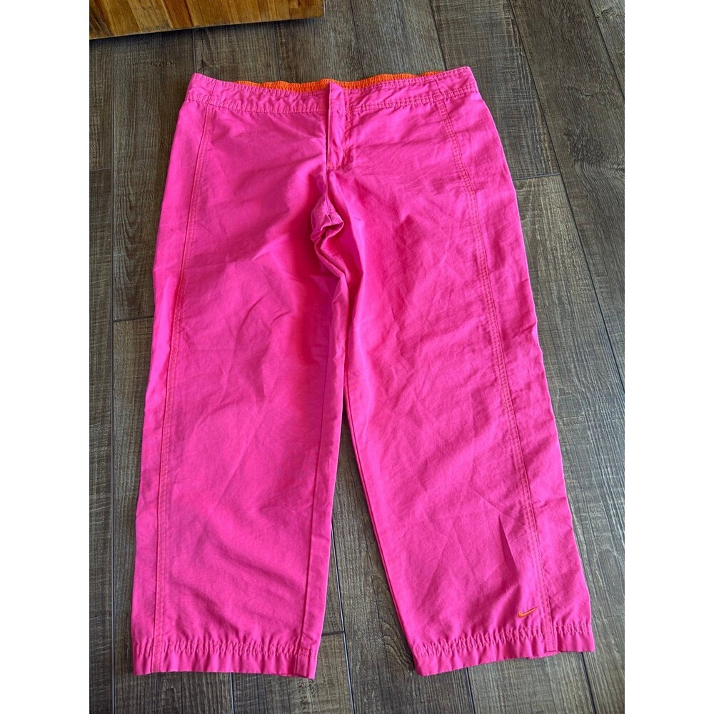 Nike Capri Cropped Pants Sz. Medium (8-10) Pink & Orange